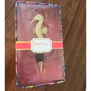 Lilly Pulitzer Seahorse Wine Stopper NIB